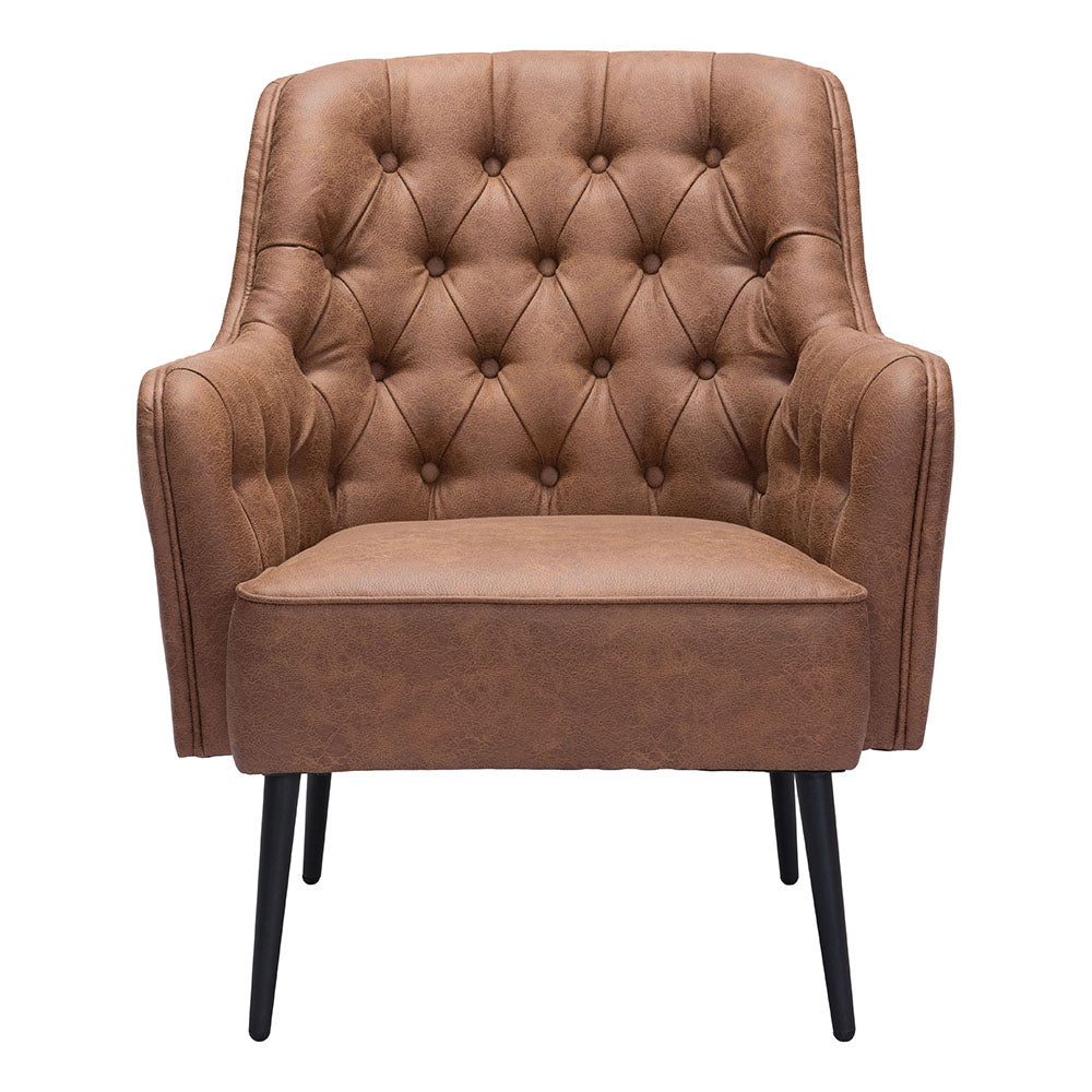TASMANIA ACCENT CHAIR VINTAGE BROWN