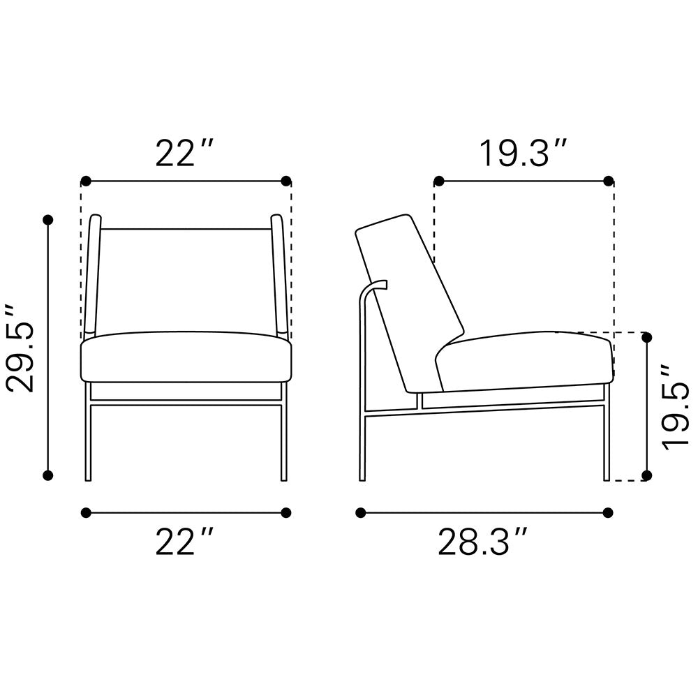 ATLANTA ACCENT CHAIR BROWN