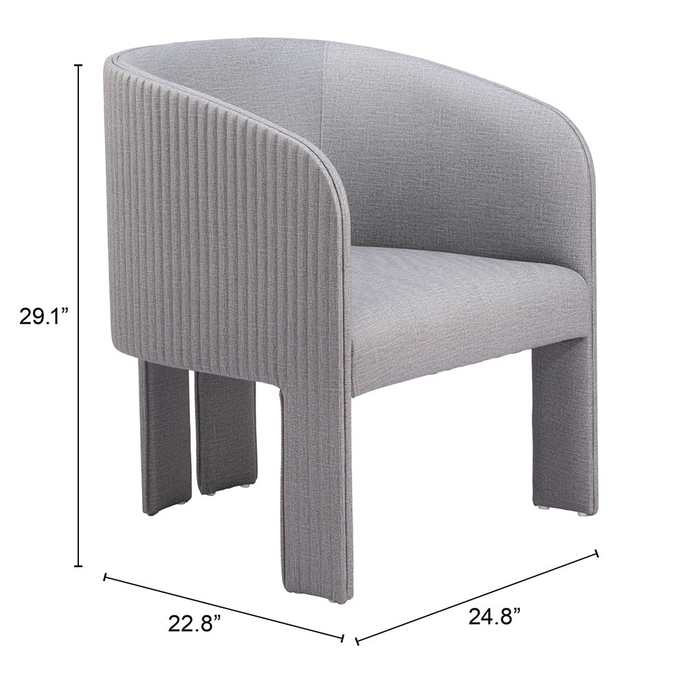 HULL ACCENT CHAIR SLATE GRAY