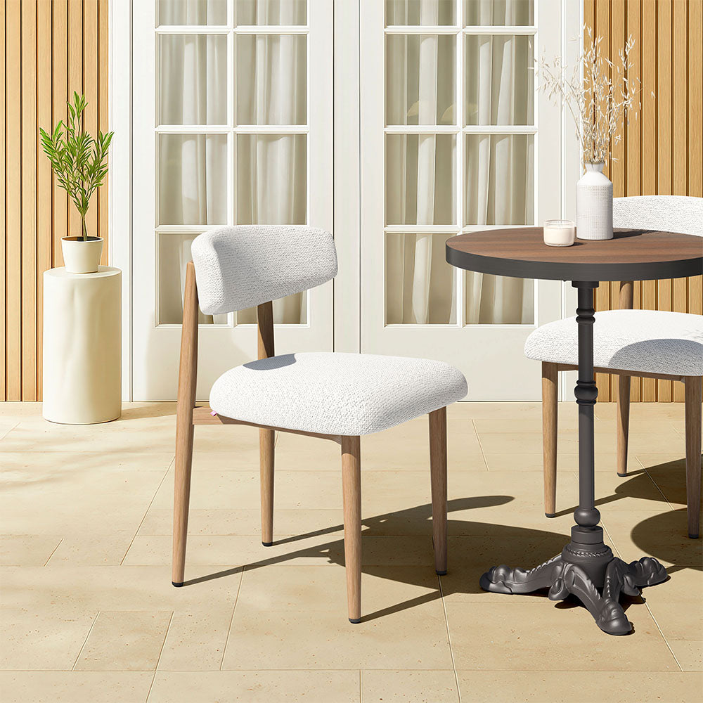 BEGE DINING CHAIR WHITE