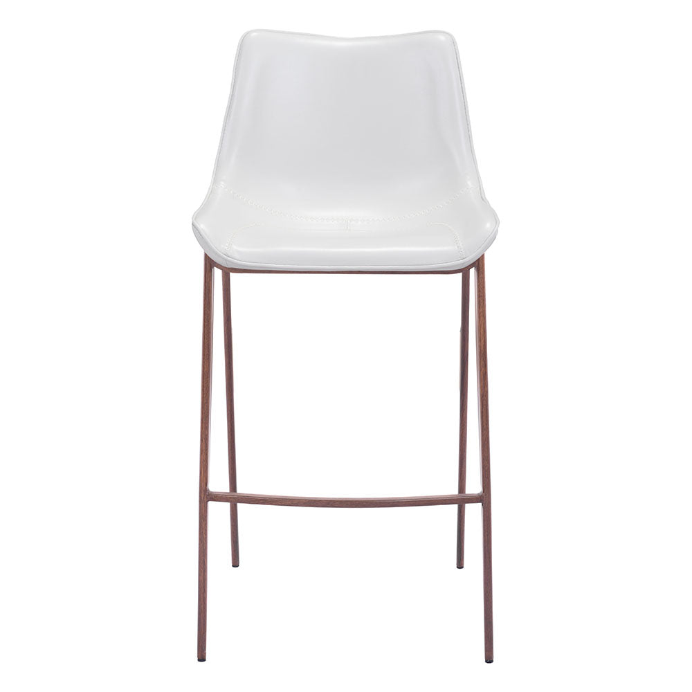 MAGNUS BARSTOOL WHITE & WALNUT