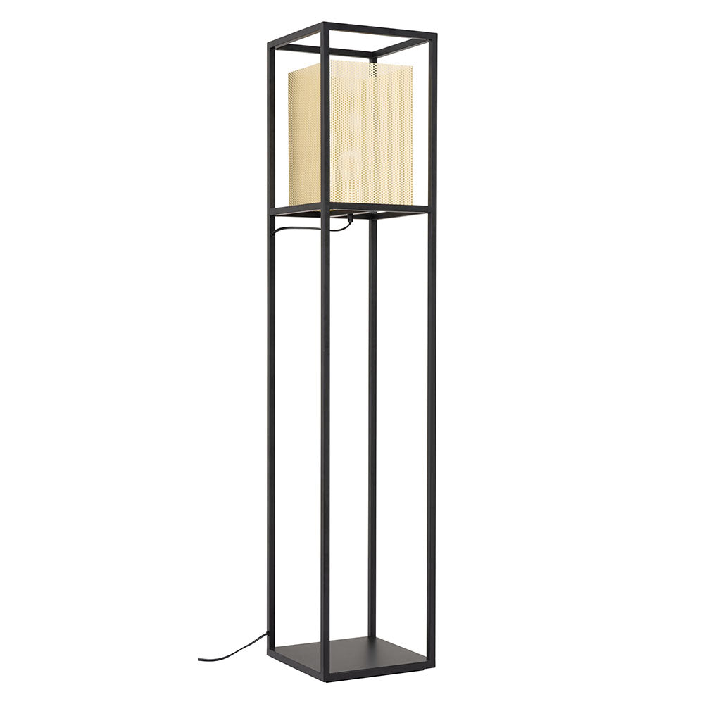 YVES FLOOR LAMP GOLD & BLACK