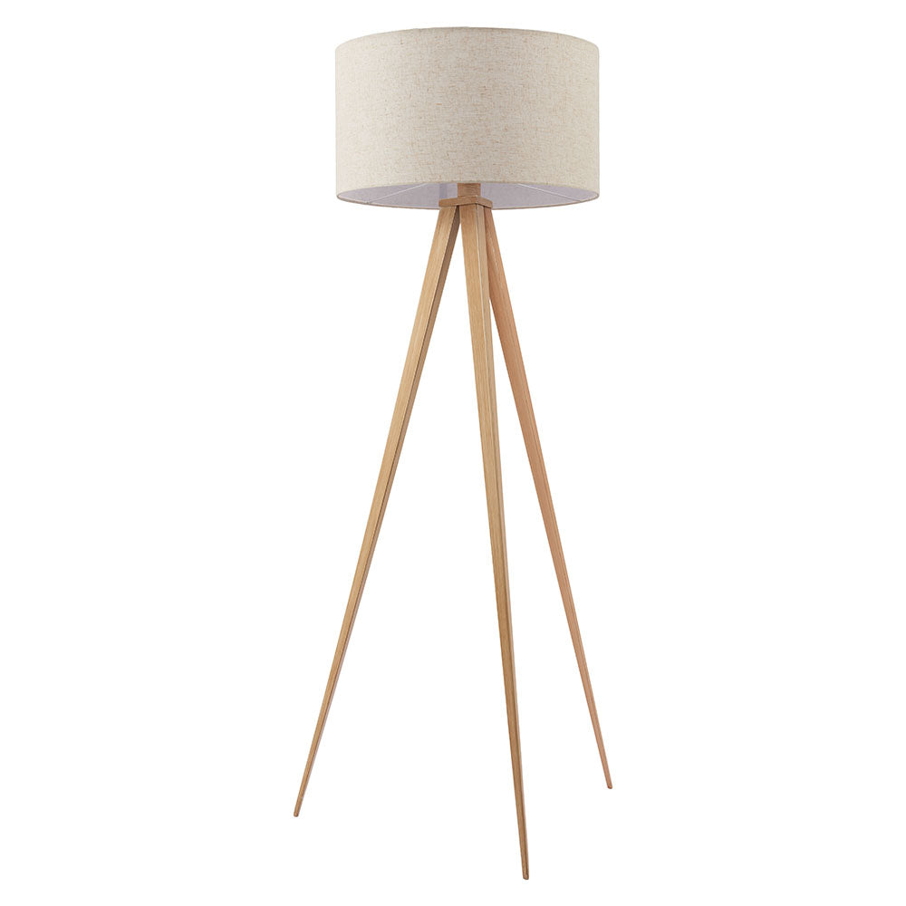 IMPERIAL FLOOR LAMP BEIGE & NATURAL