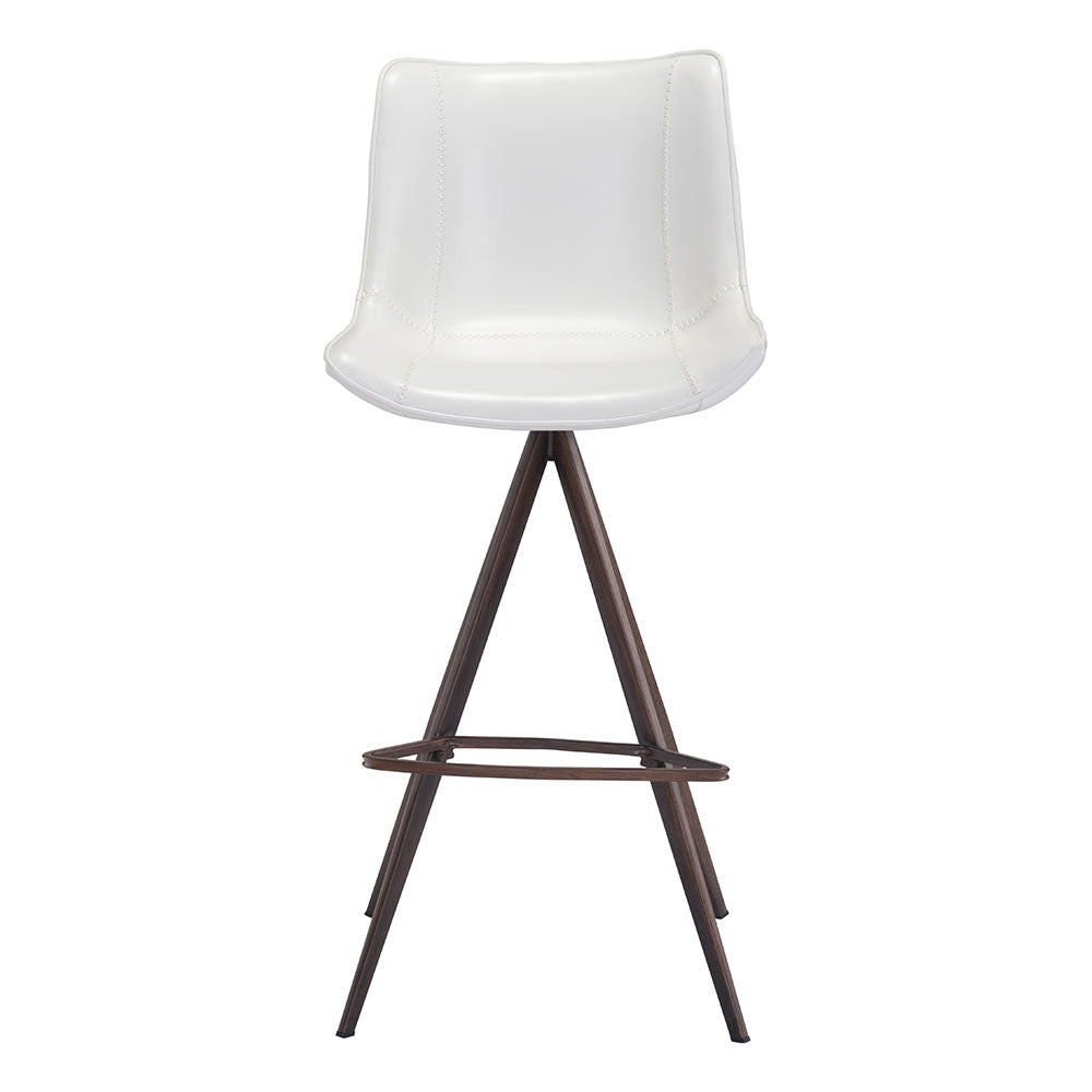 AKI BARSTOOL WHITE & WALNUT