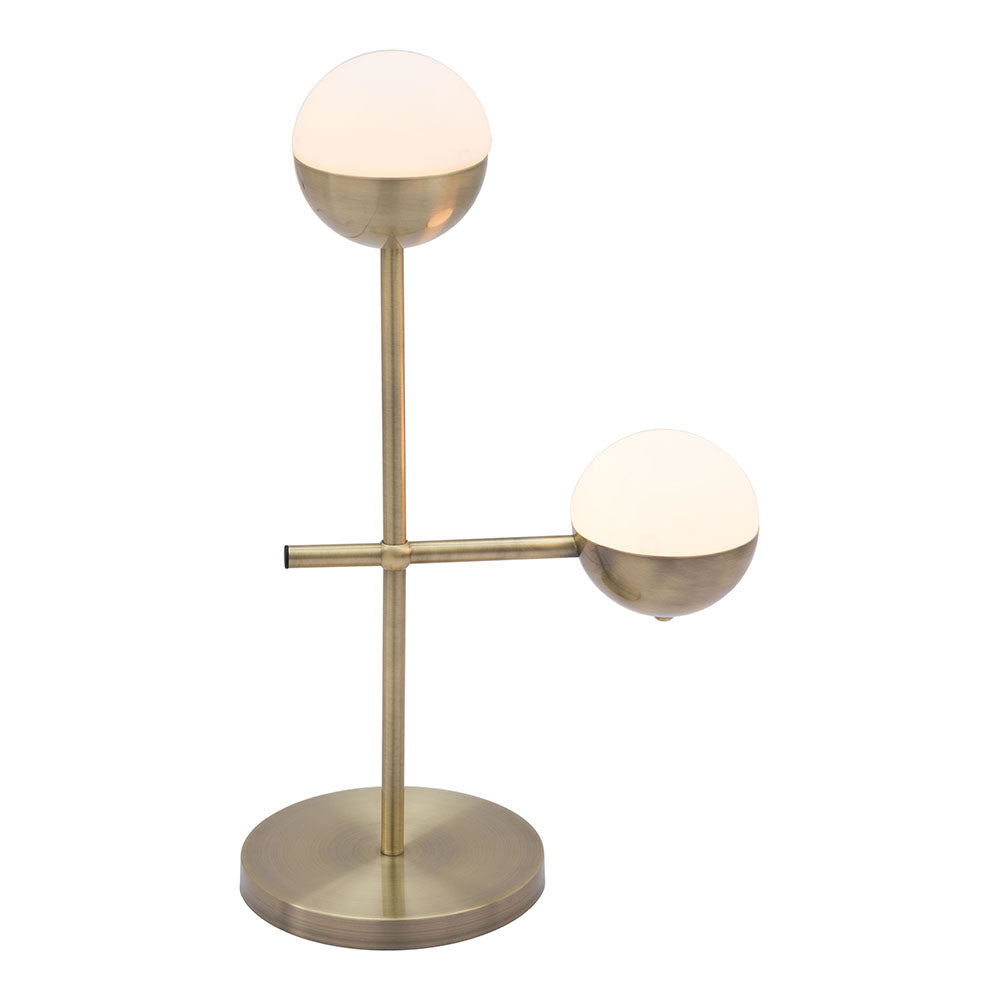 WATERLOO TABLE LAMP WHITE & BRONZE