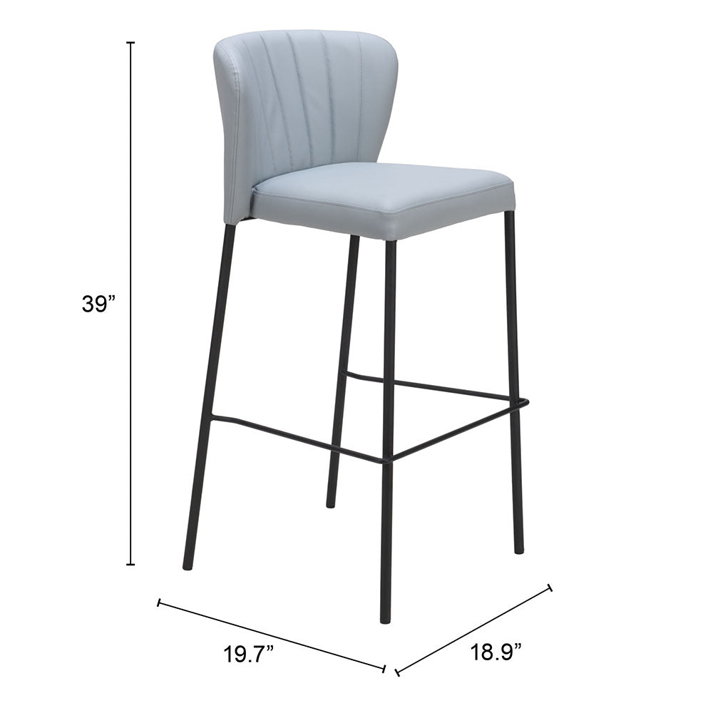LINZ BARSTOOL GRAY