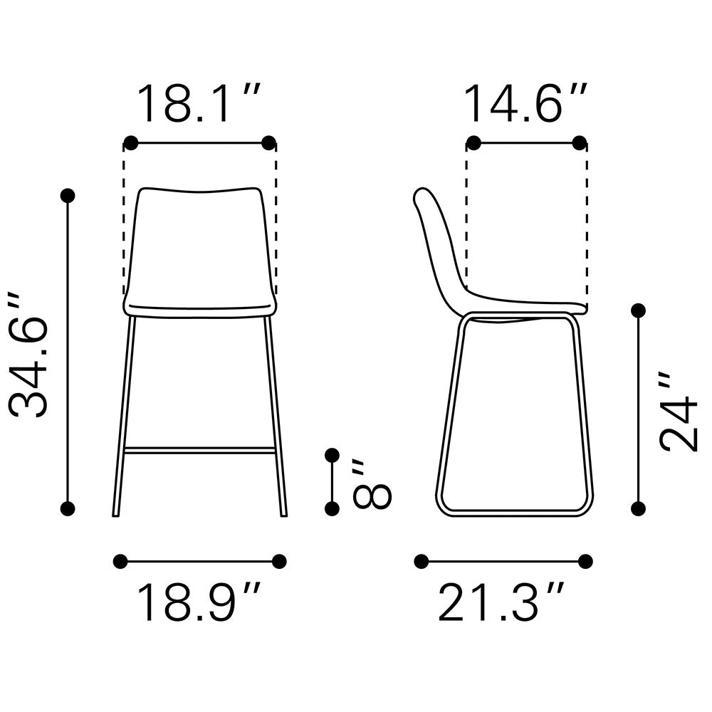 SMART COUNTER STOOL IVORY