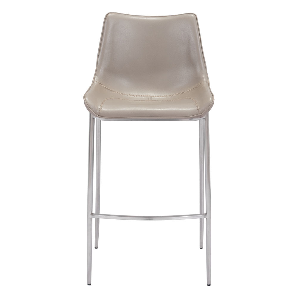 MAGNUS BARSTOOL BROWN & SILVER