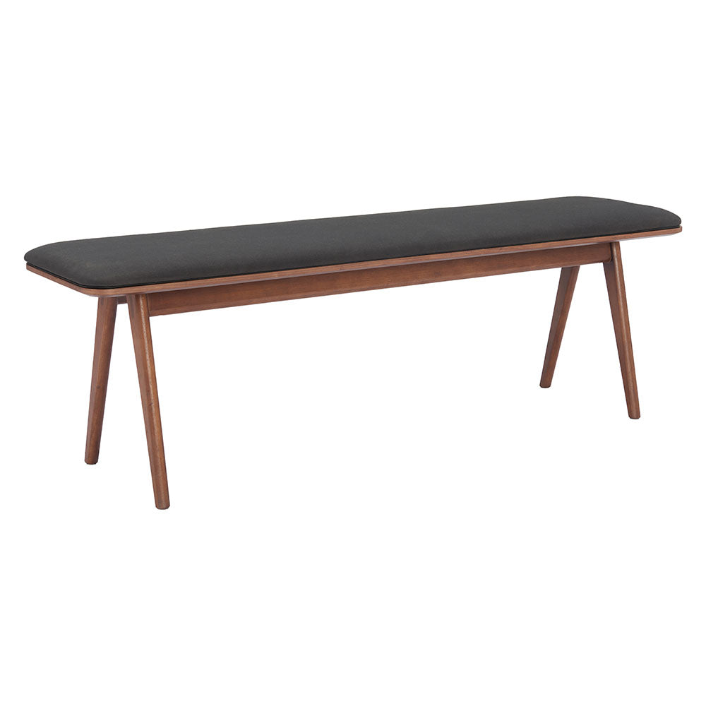 KAZWALI BENCH BLACK & WALNUT