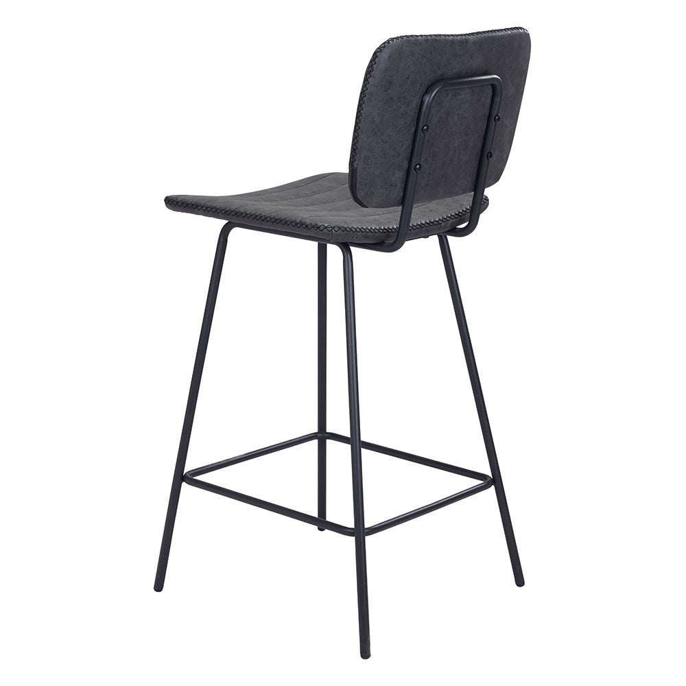 BOSTON COUNTER STOOL VINTAGE BLACK