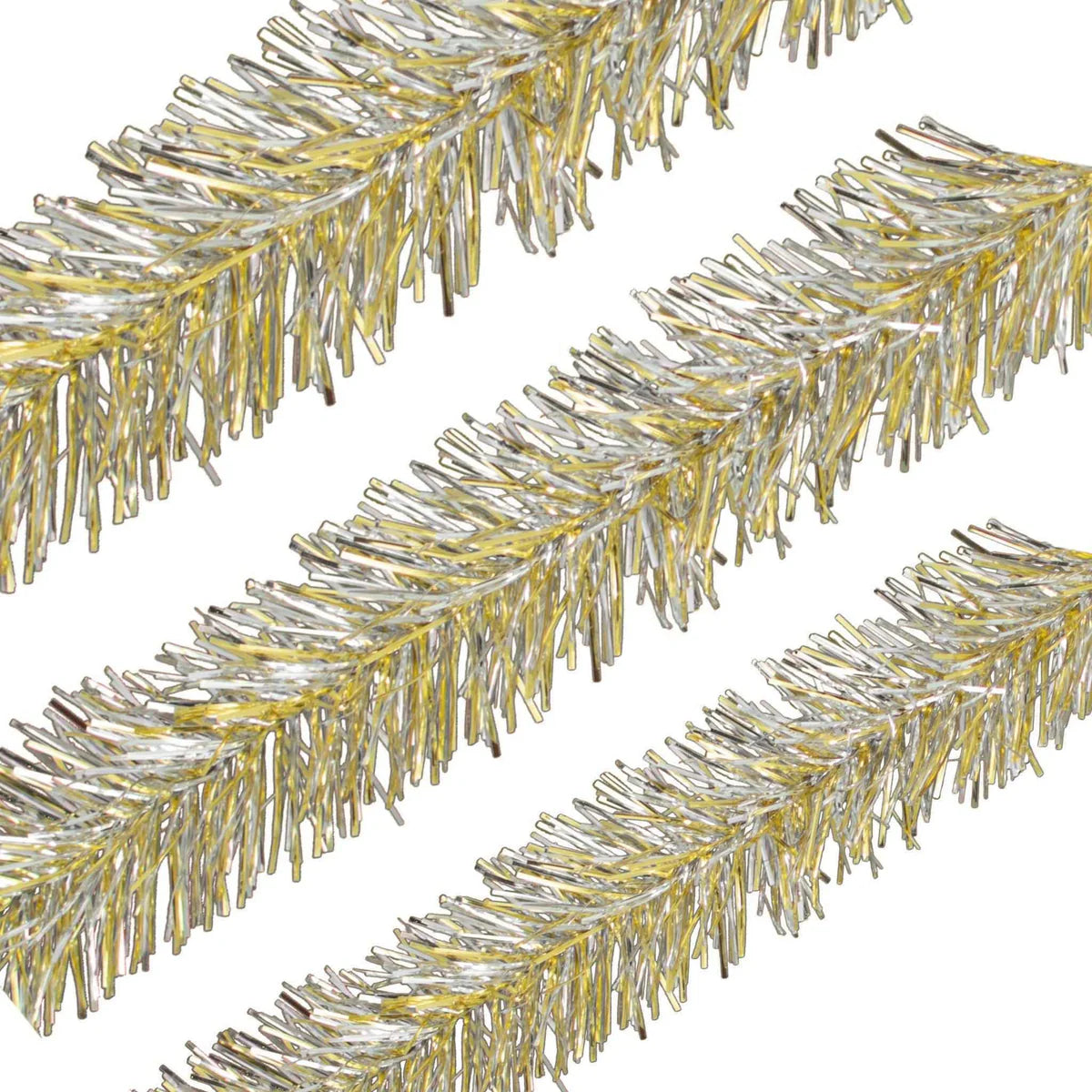 GOLD & SILVER TINSEL GARLAND