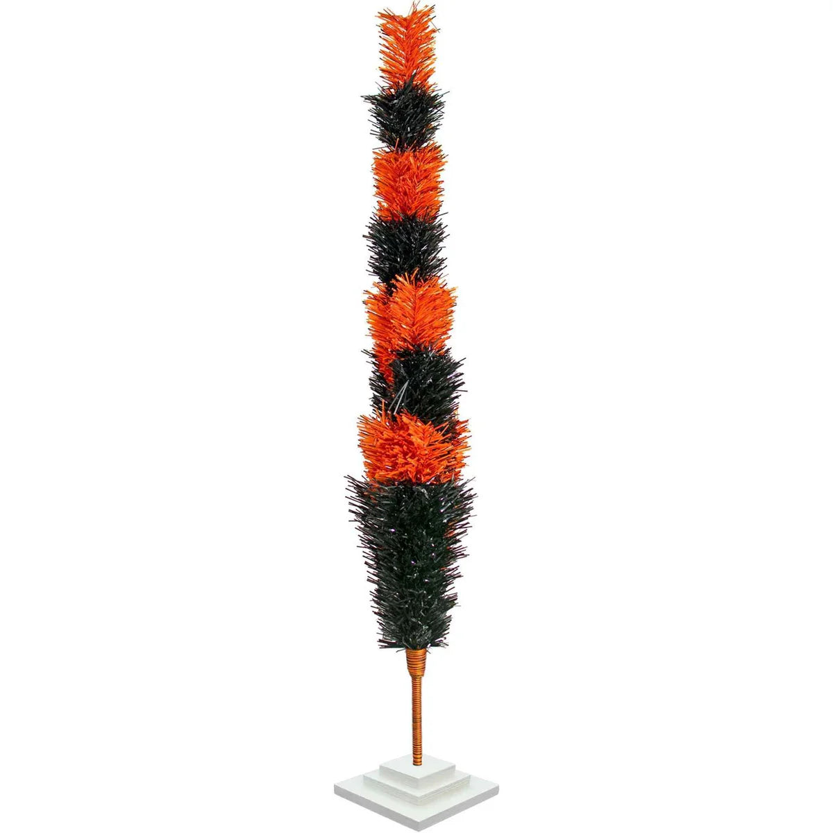 HALLOWEEN LAYERED TINSEL CHRISTMAS TREE
