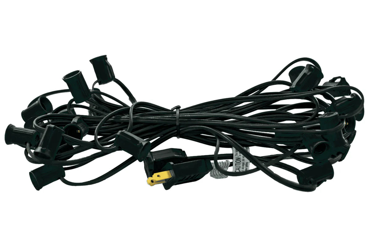 HALLOWEEN ORANGE & BLACK OUTDOOR STRING LIGHTS