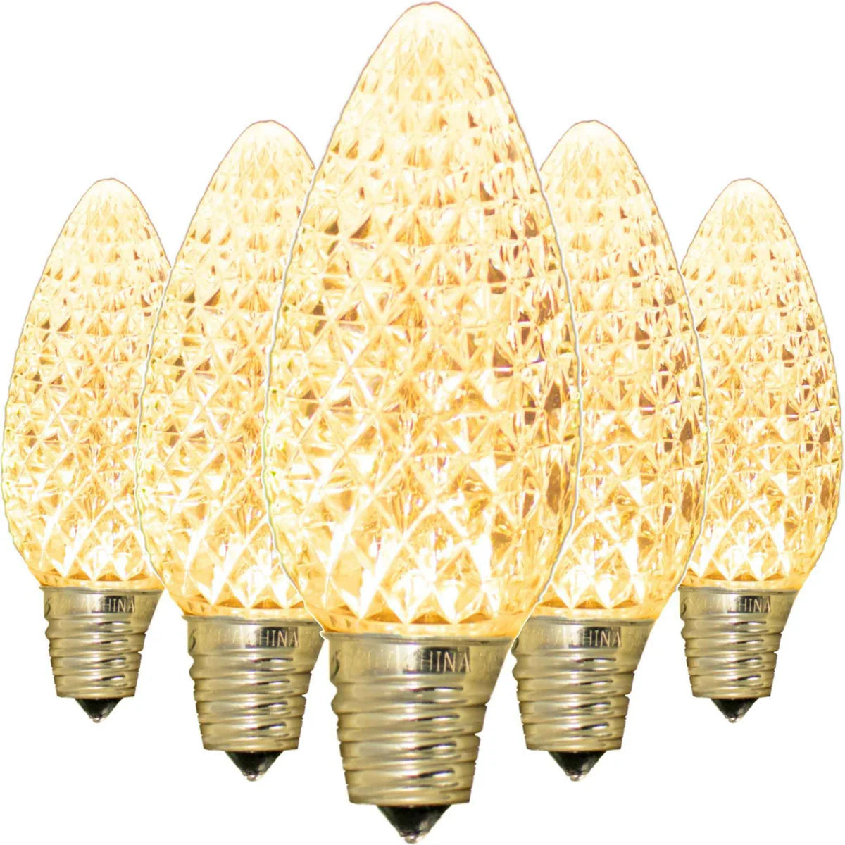 LED FACETED CLEAR LIGHT BULBS