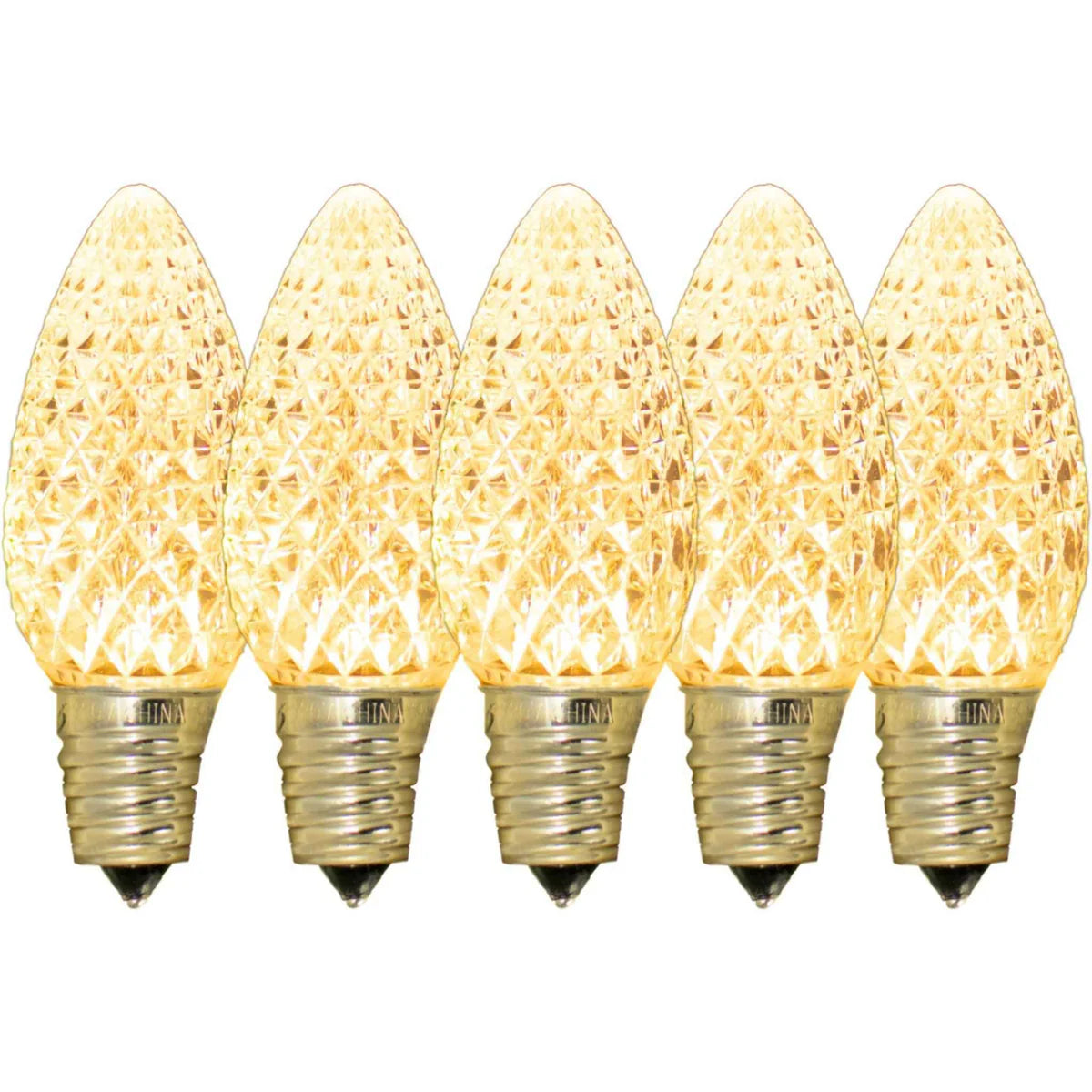 LED FACETED CLEAR LIGHT BULBS
