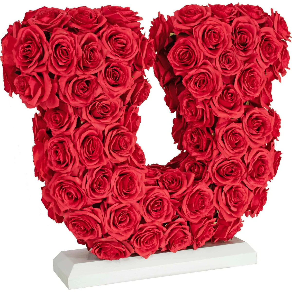 LUCKY ROSE PETAL HORSESHOE CENTERPIECE