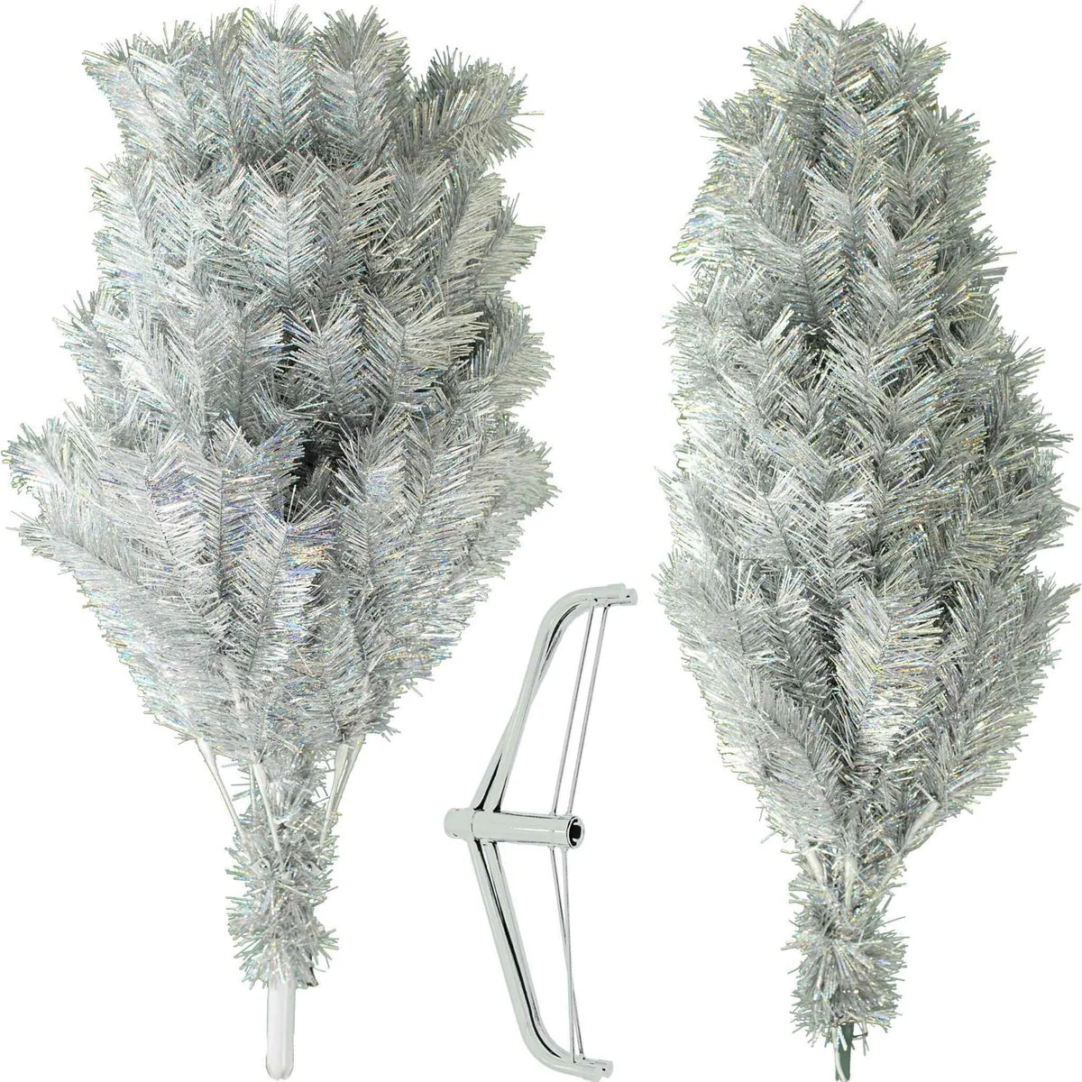 LUXE CHRISTMAS SILVER TINSEL TREE