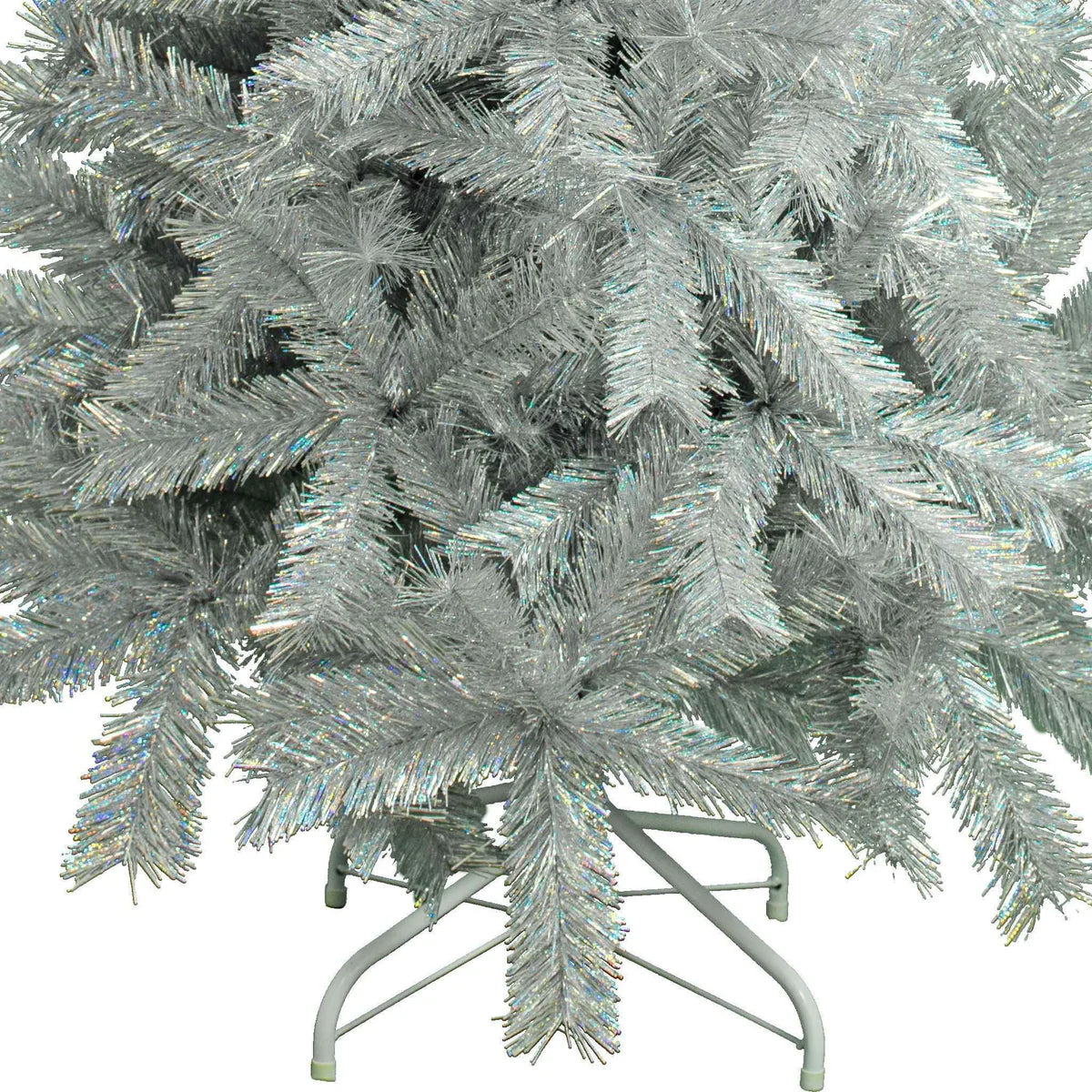 LUXE CHRISTMAS SILVER TINSEL TREE