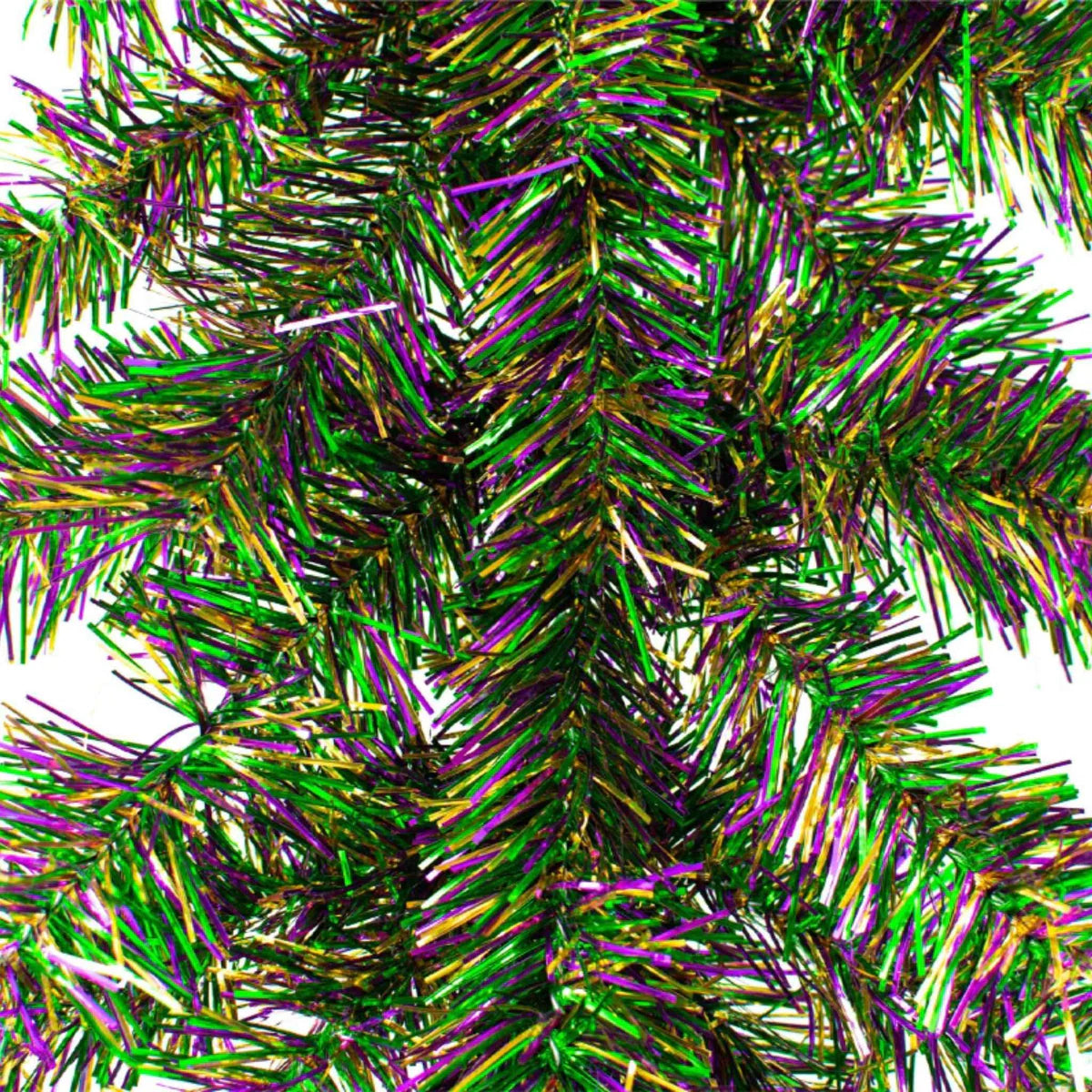 MARDI GRAS CHRISTMAS BRUSH GARLAND