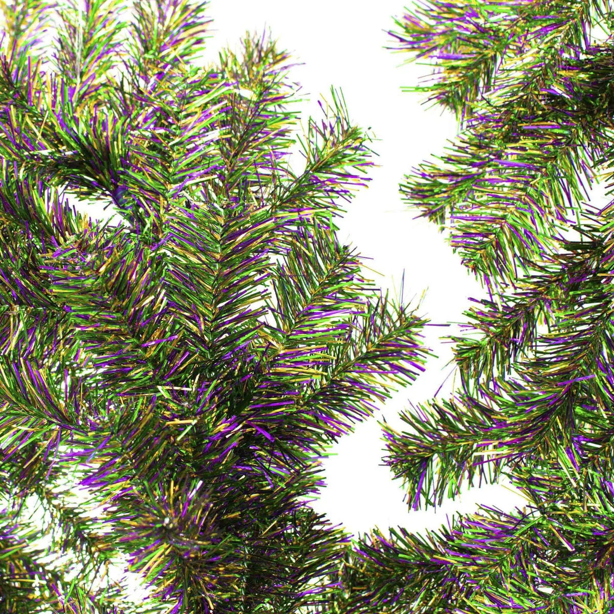 MARDI GRAS CHRISTMAS BRUSH GARLAND
