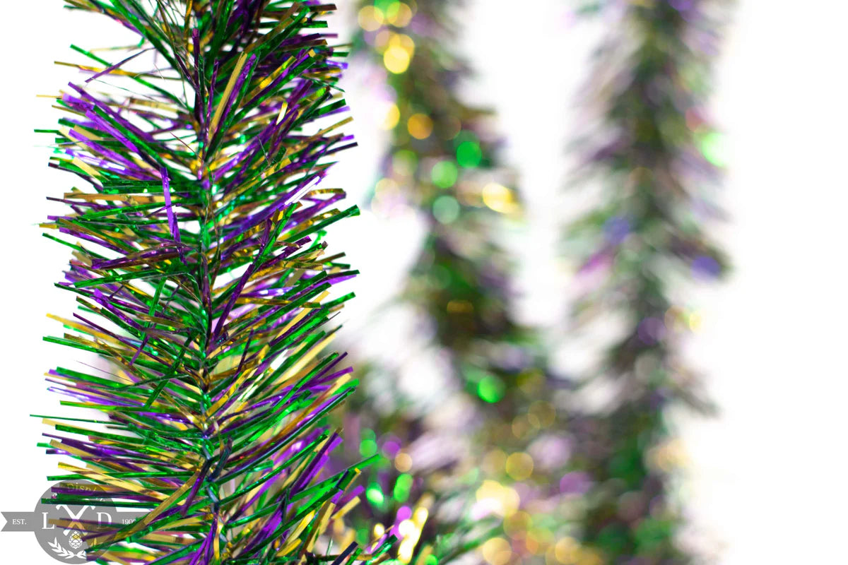 MARDI GRAS TINSEL GARLAND