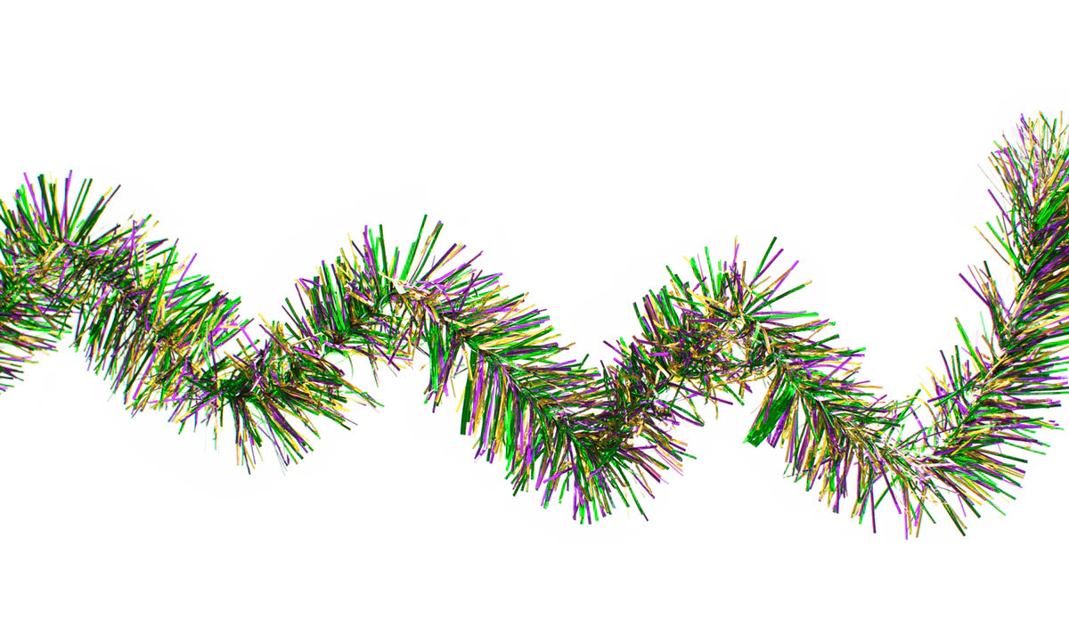 MARDI GRAS TINSEL GARLAND