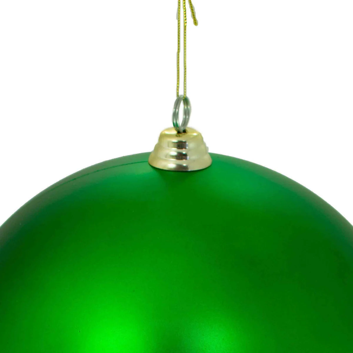 MATTE GREEN BALL ORNAMENTS