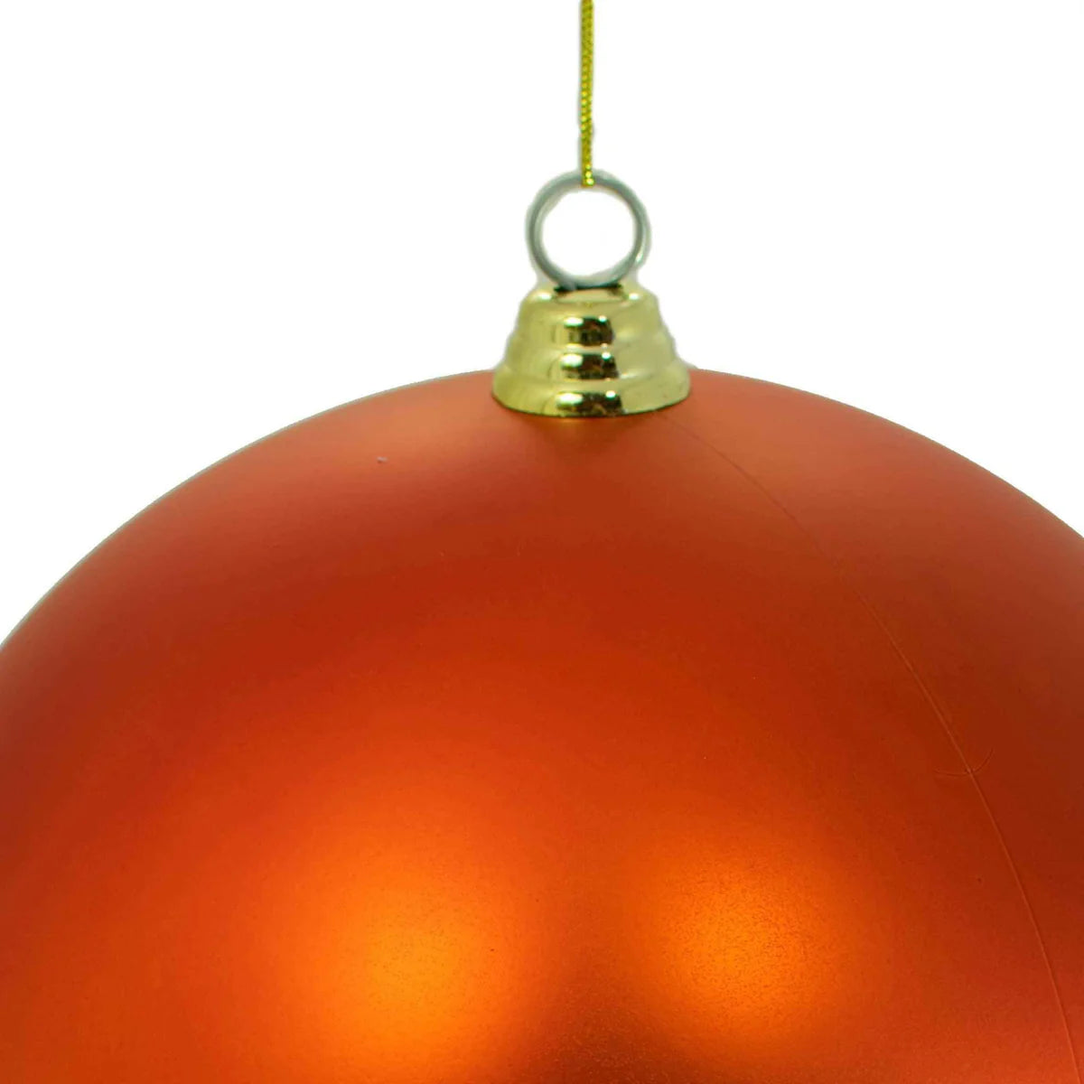 MATTE ORANGE BALL ORNAMENTS