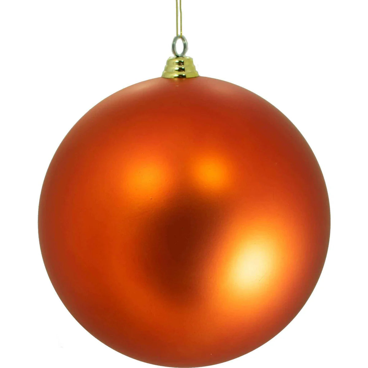 MATTE ORANGE BALL ORNAMENTS