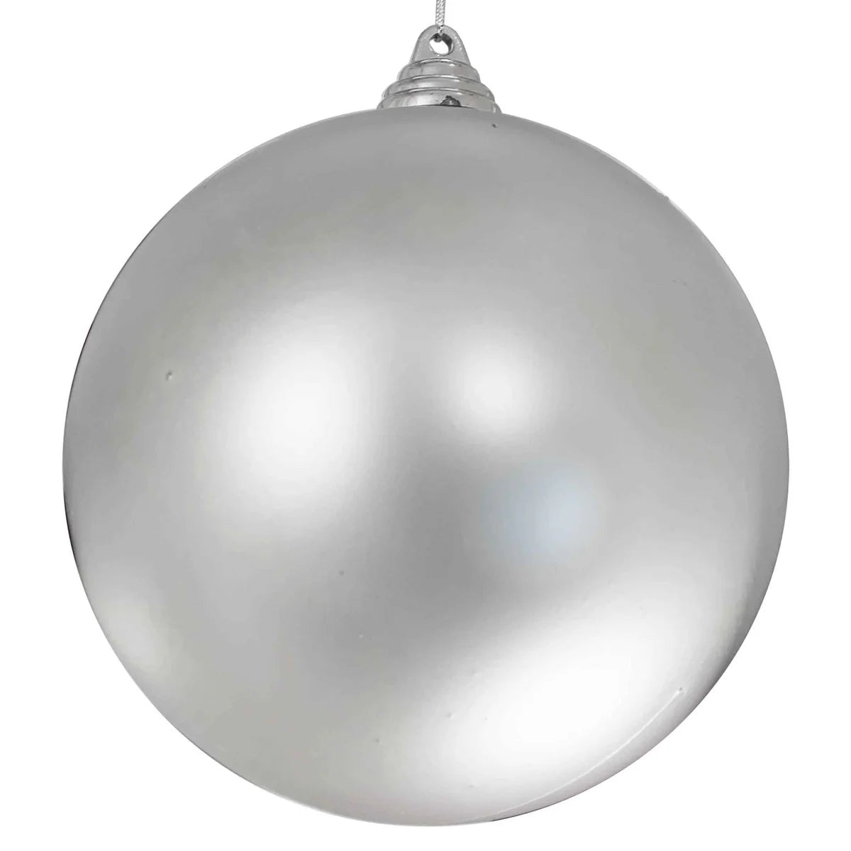 MATTE SILVER BALL ORNAMENTS
