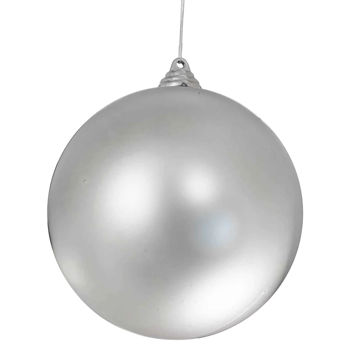 MATTE SILVER BALL ORNAMENTS