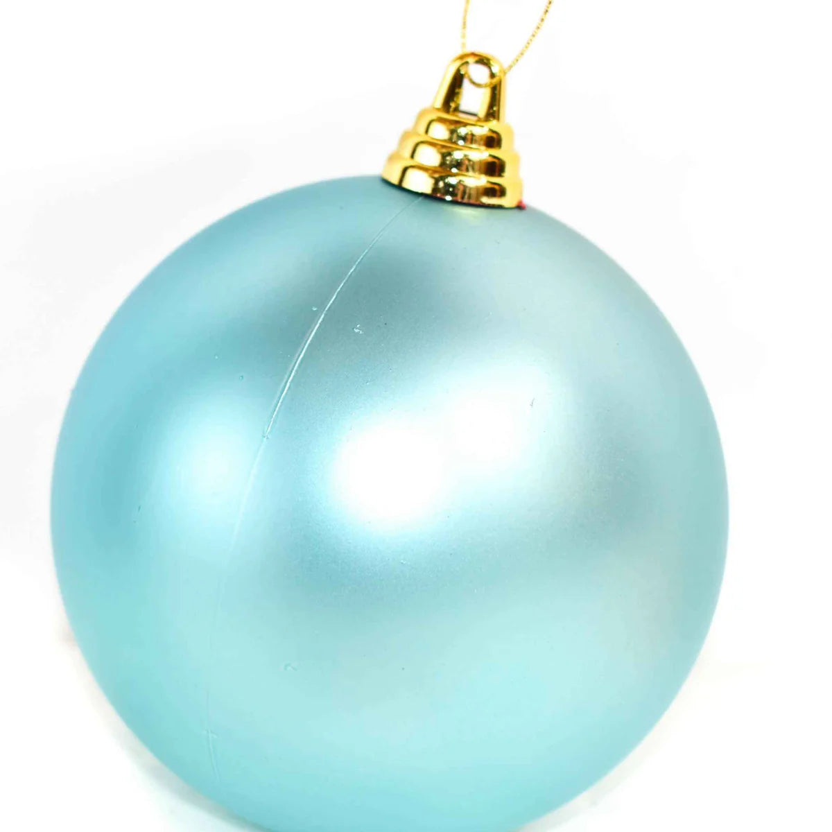 MATTE TEAL BALL ORNAMENTS