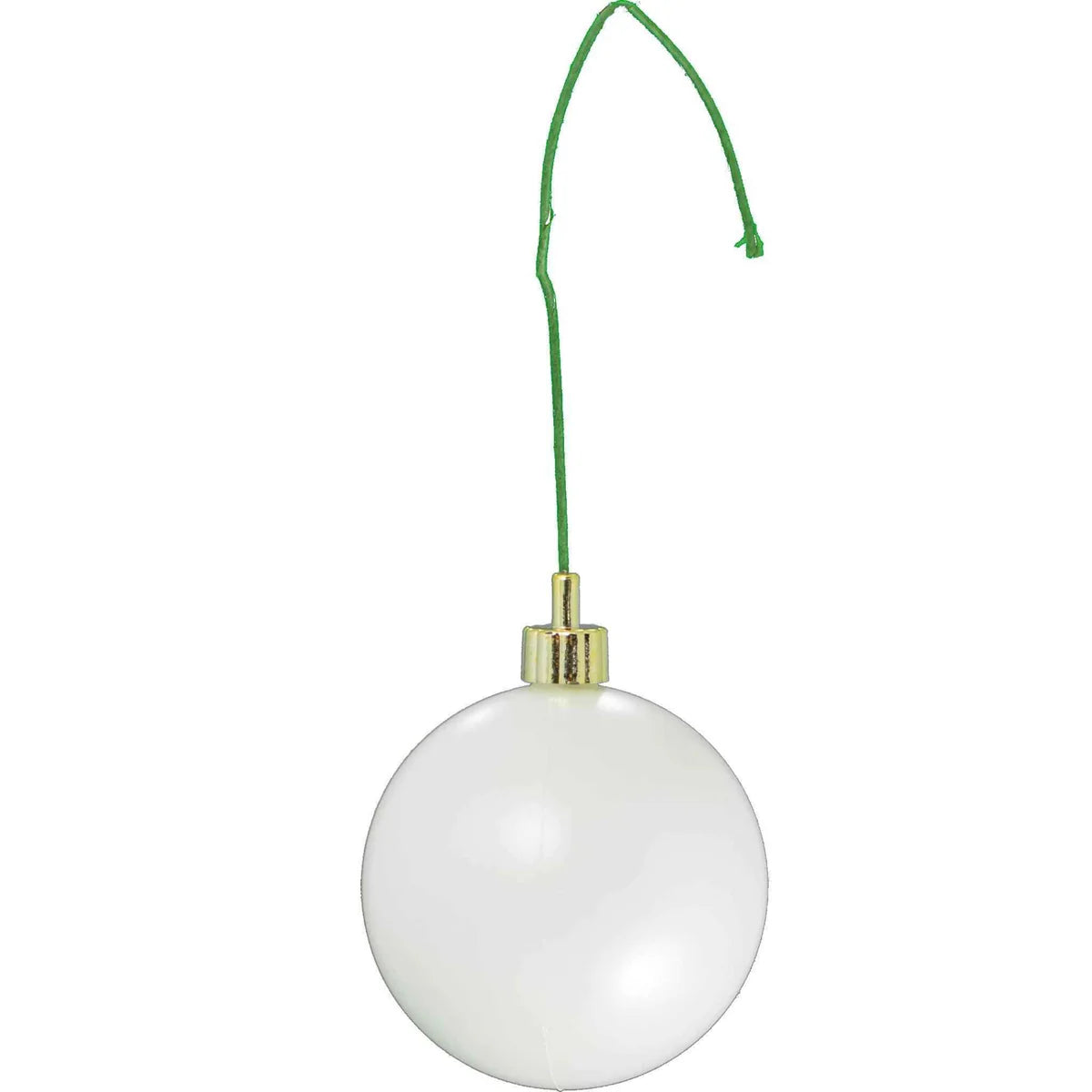 MATTE WHITE BALL ORNAMENTS