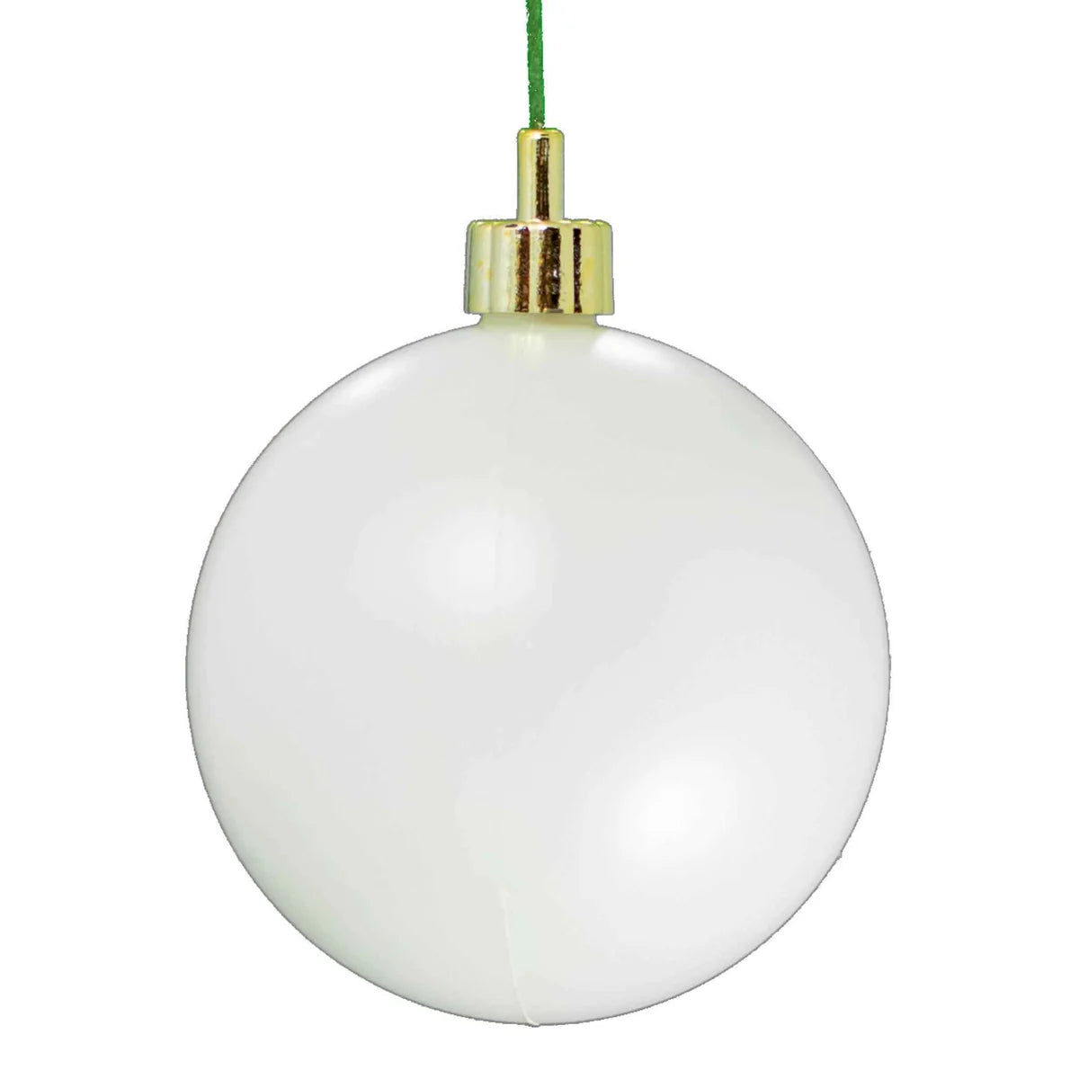 MATTE WHITE BALL ORNAMENTS