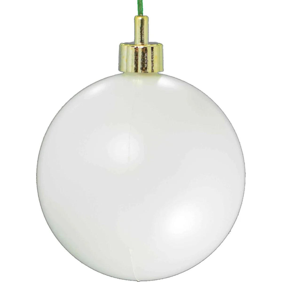 MATTE WHITE BALL ORNAMENTS