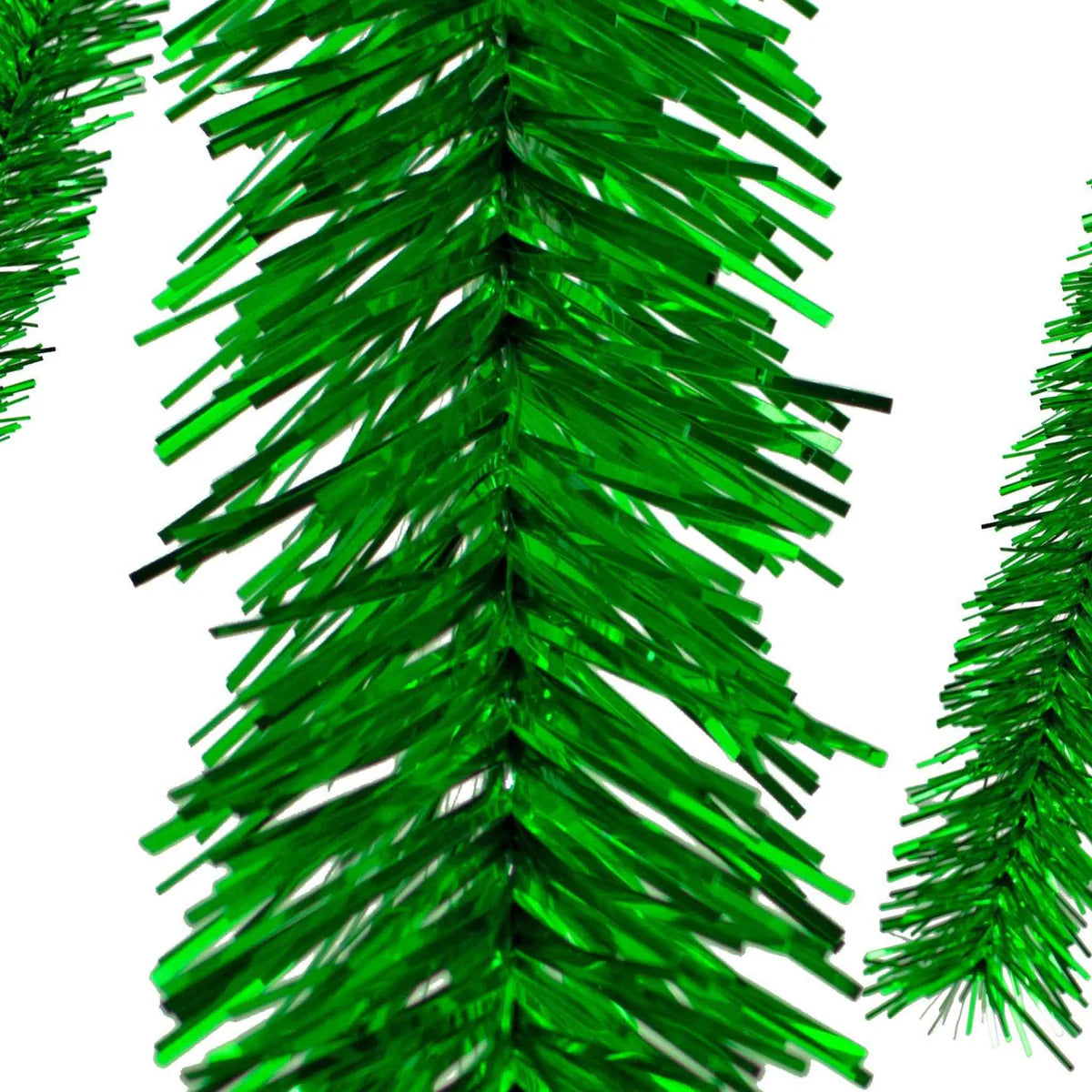 METALLIC GREEN TINSEL GARLAND