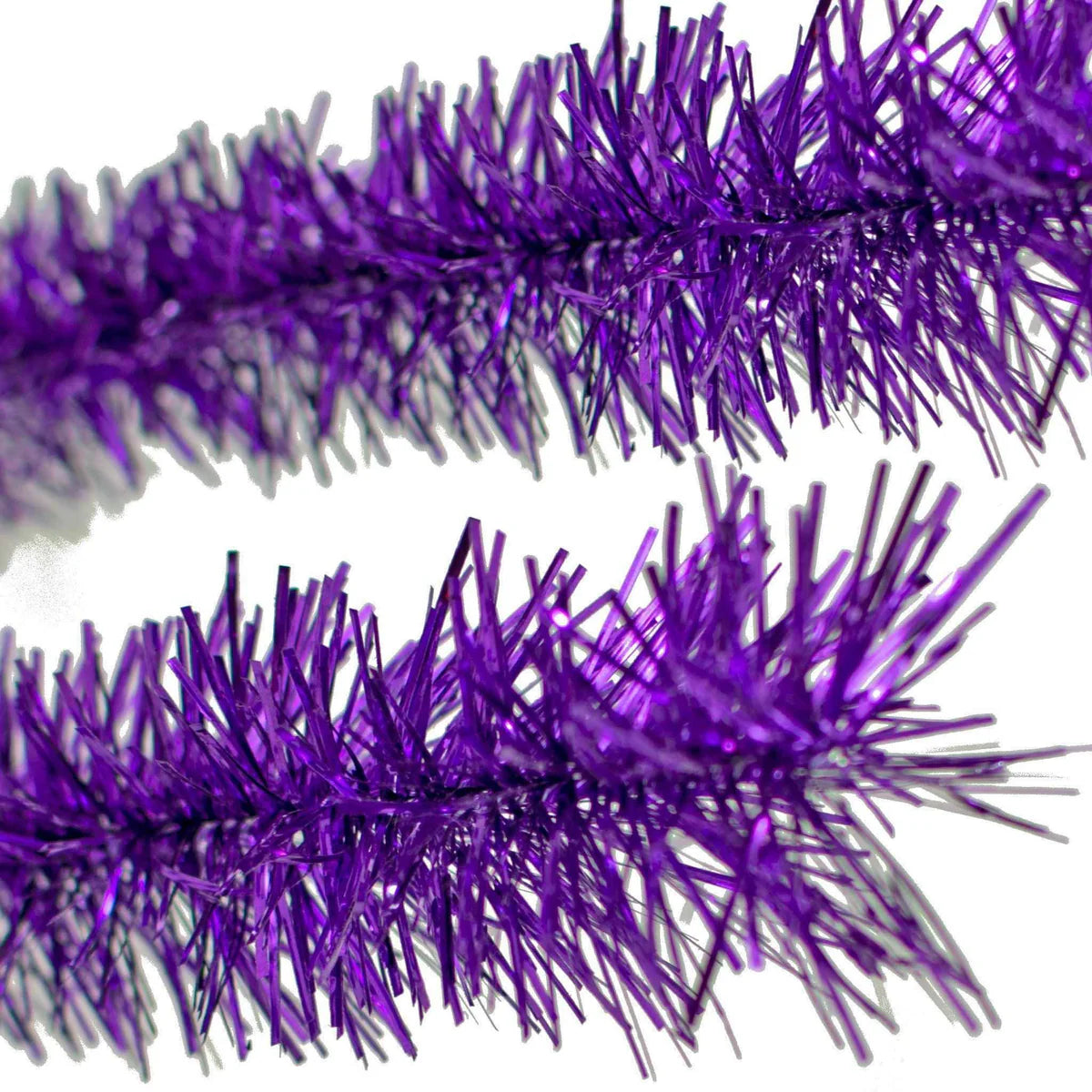 METALLIC PURPLE TINSEL GARLAND