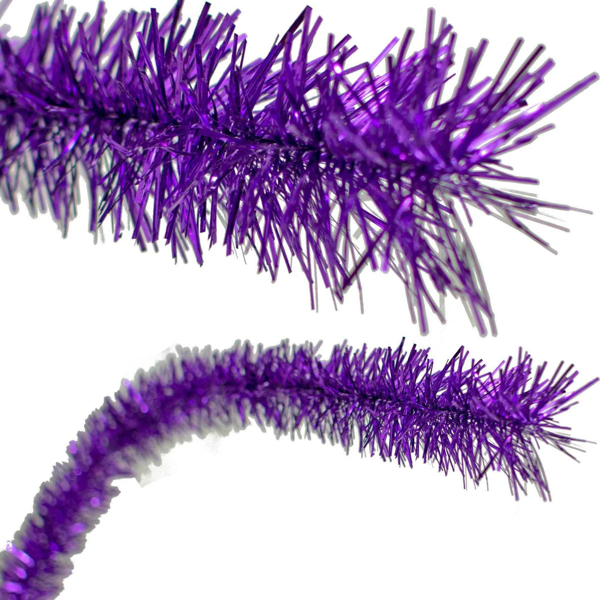METALLIC PURPLE TINSEL GARLAND