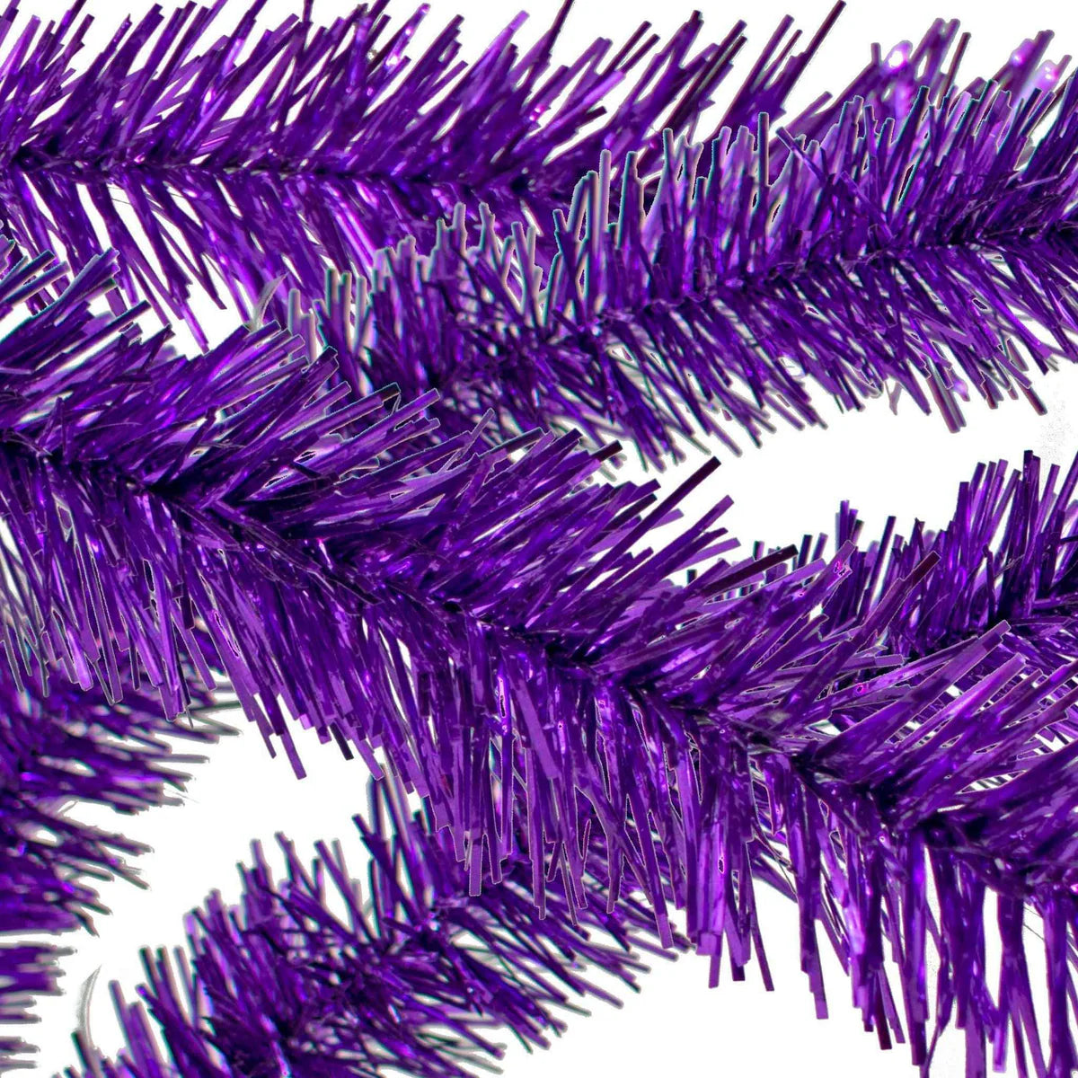 METALLIC PURPLE TINSEL GARLAND