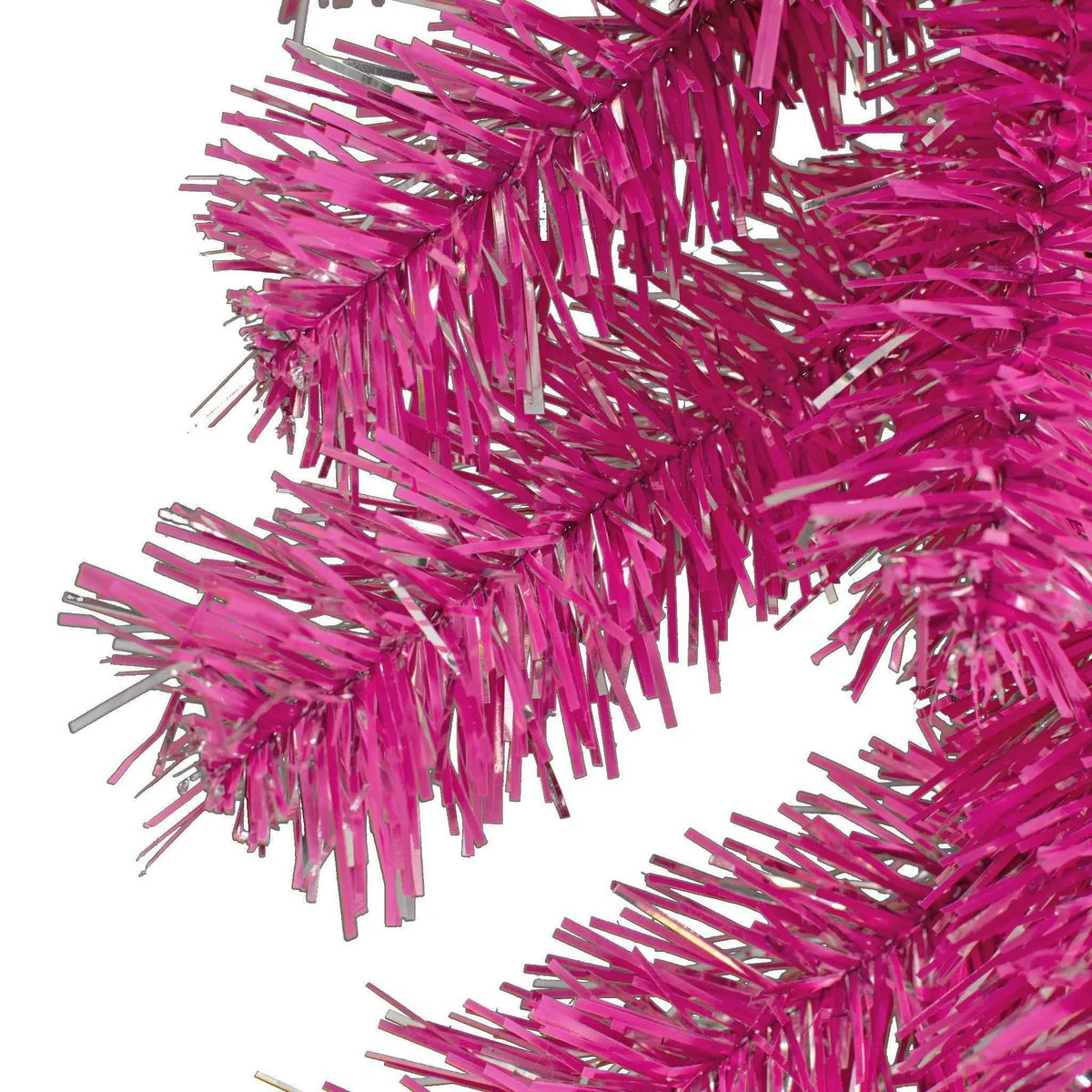 PINK AND SILVER CHRISTMAS GARLAND