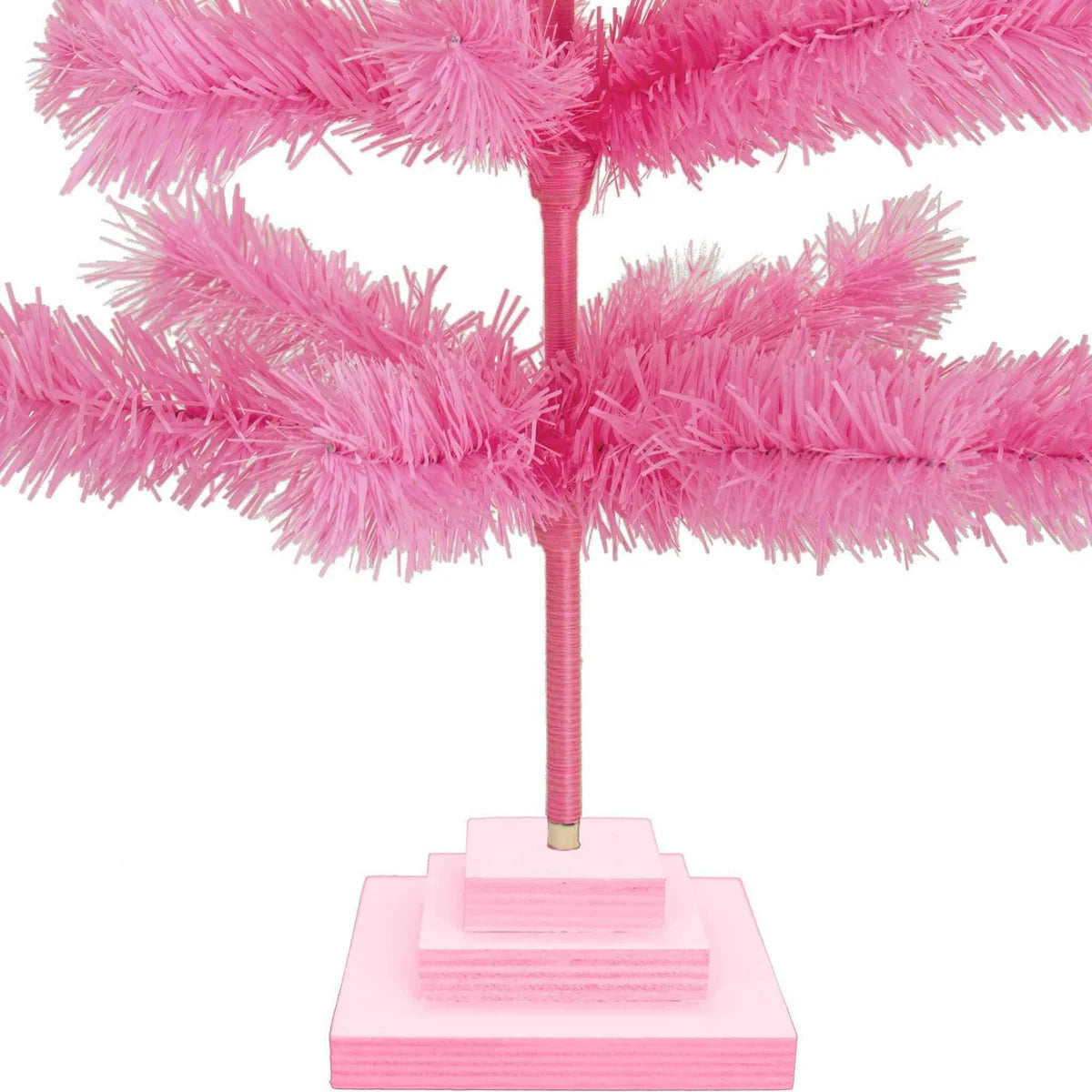 PINK TINSEL CHRISTMAS TREE
