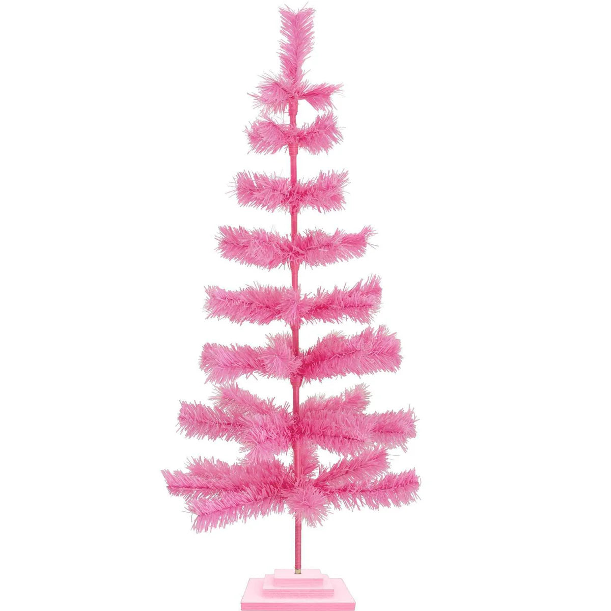 PINK TINSEL CHRISTMAS TREE