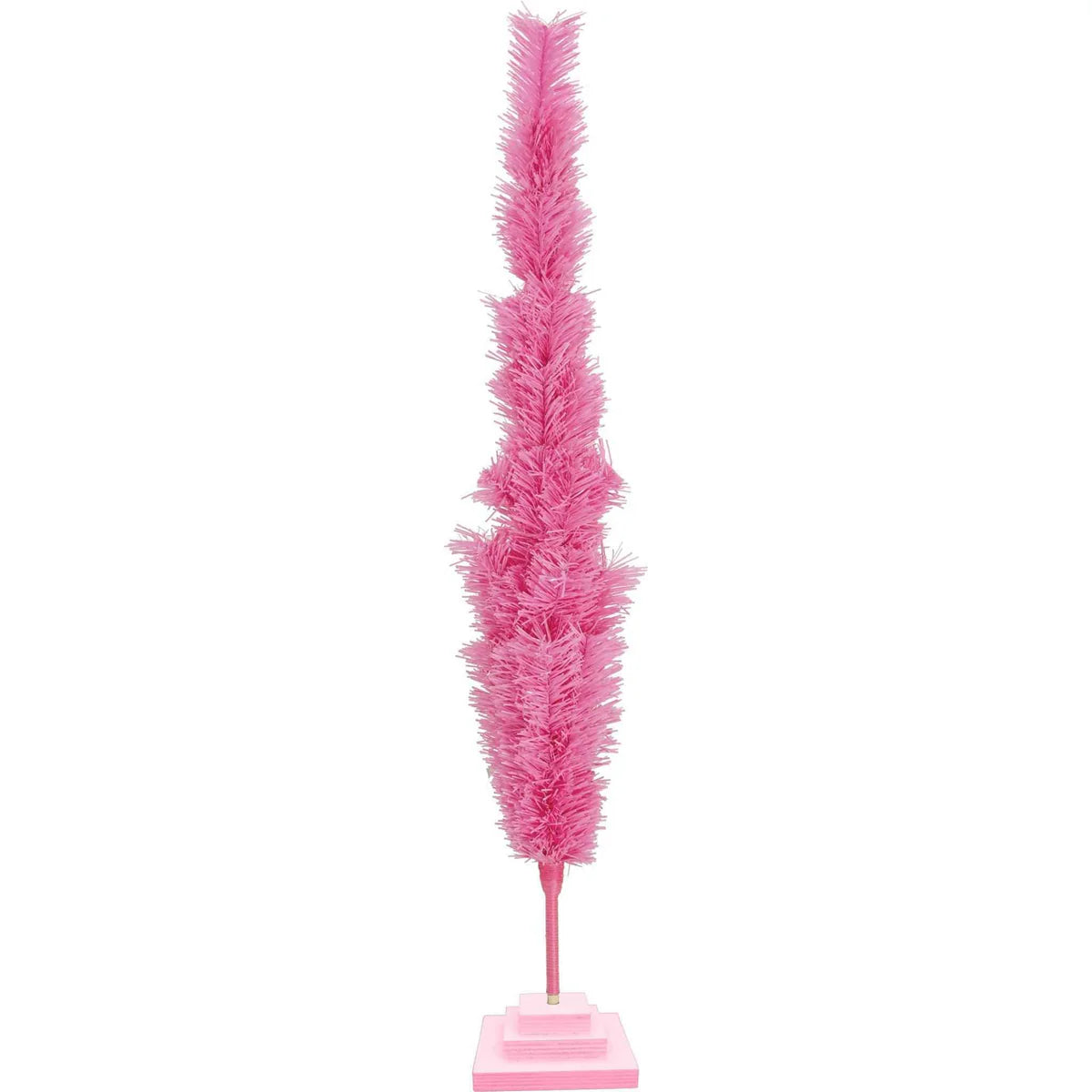 PINK TINSEL CHRISTMAS TREE