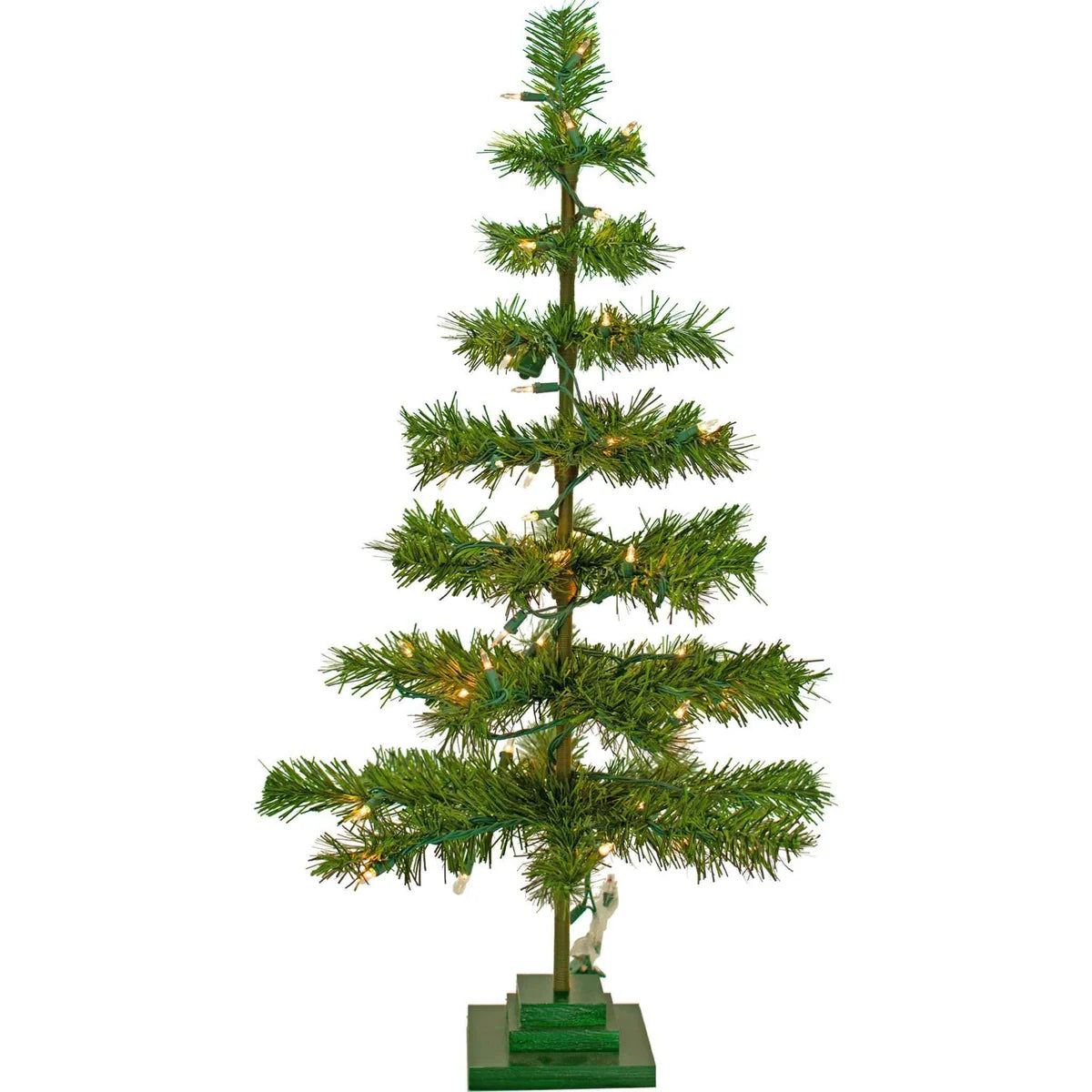 PRE-LIT CHRISTMAS TINSEL TREES