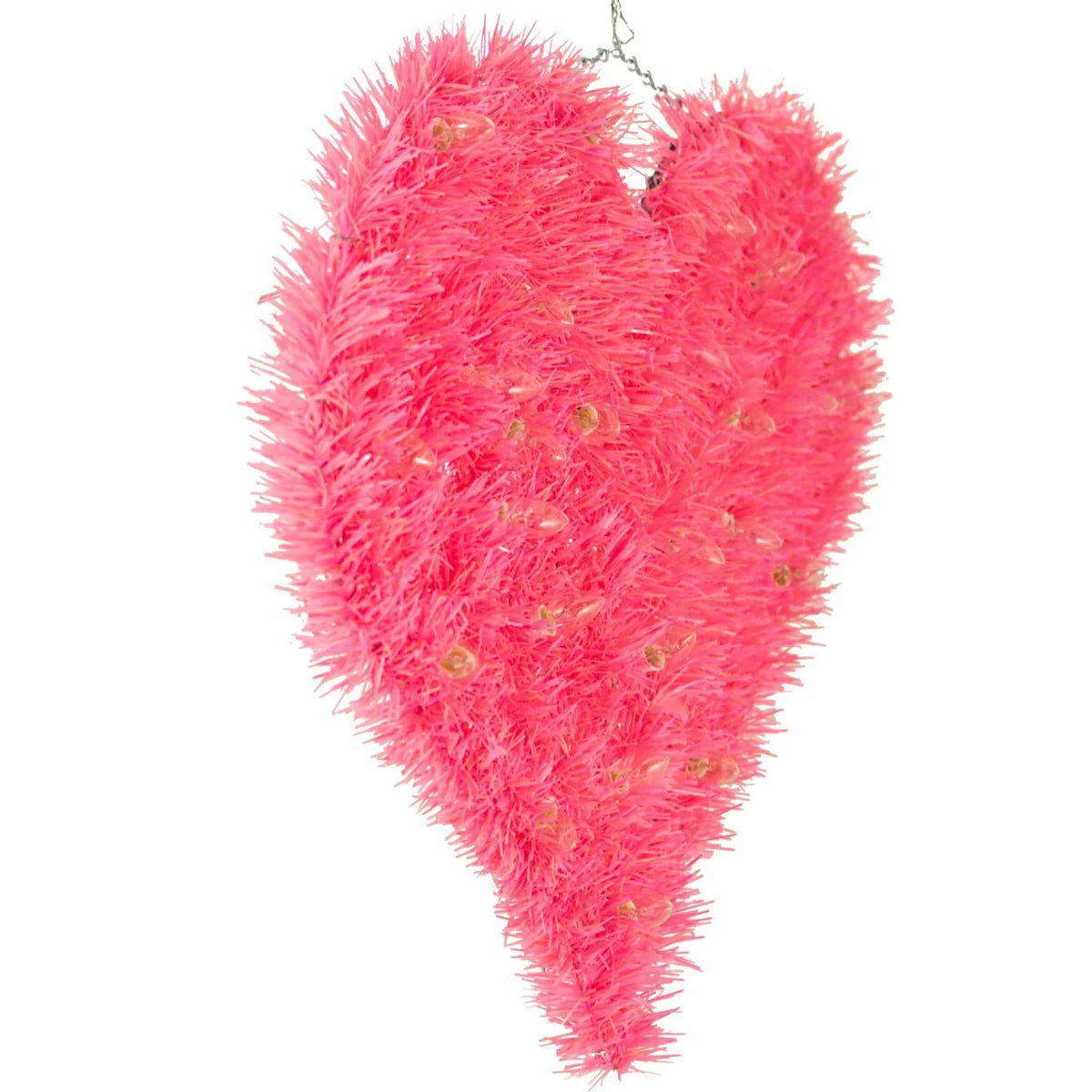PRE-LIT VALENTINE'S DAY TINSEL HEARTS WITH LIGHTS