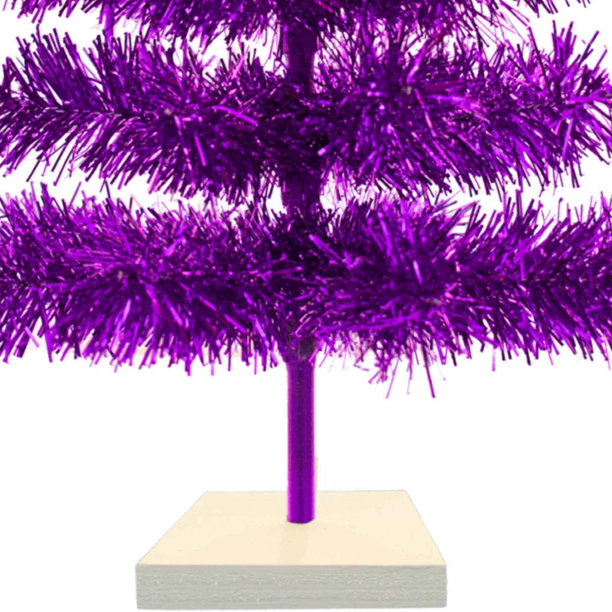 PURPLE TINSEL CHRISTMAS TREE
