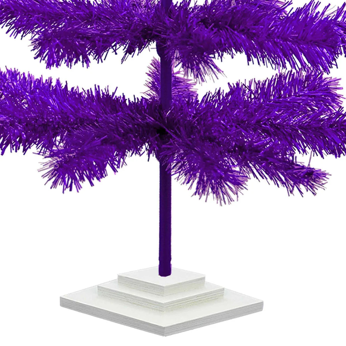 PURPLE TINSEL CHRISTMAS TREE