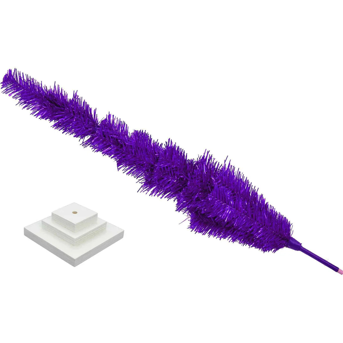 PURPLE TINSEL CHRISTMAS TREE