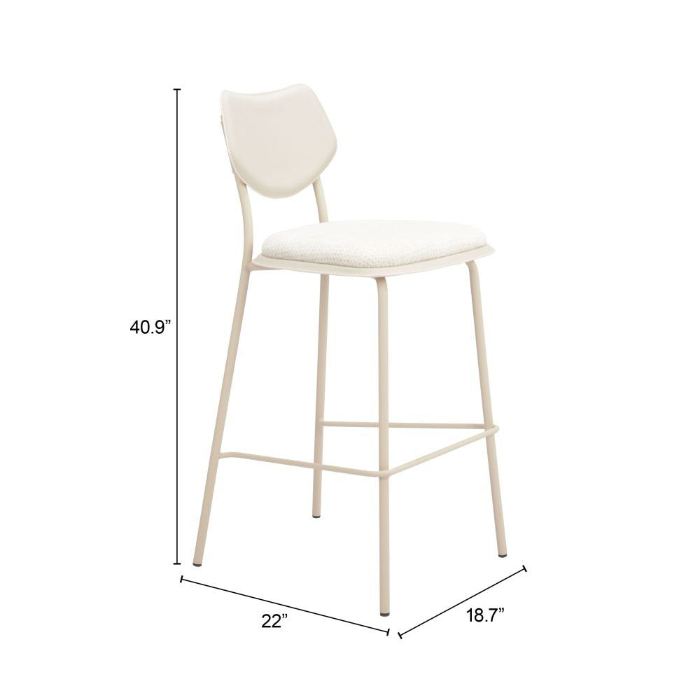 ZEAL BARSTOOL LIGHT GRAY
