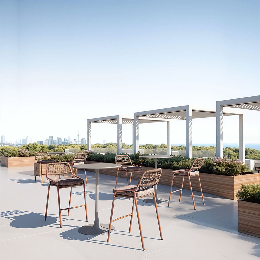 SOLEIL BAR TABLE TAUPE